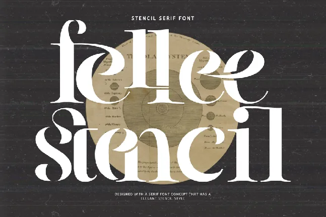 Fellee Stencil font