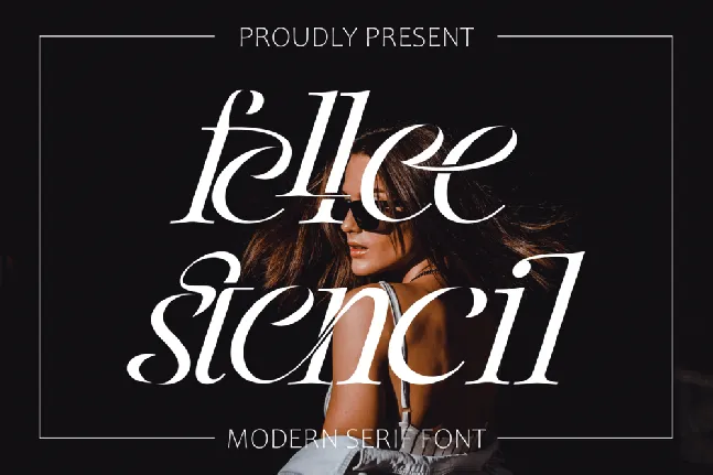 Fellee Stencil font