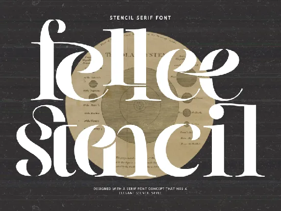 Fellee Stencil font