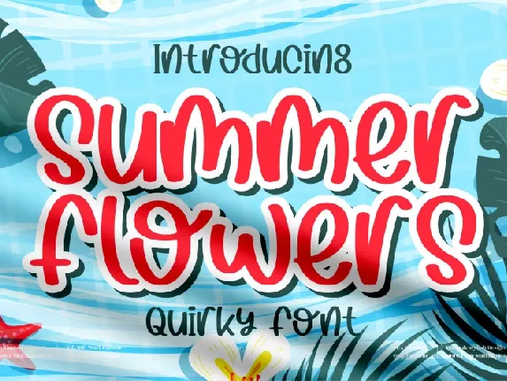 Summer Flowers font