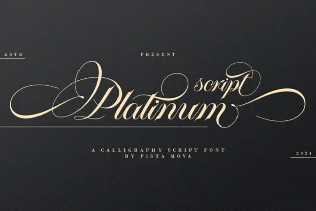 Platinum font