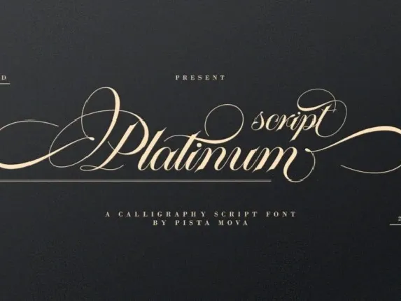 Platinum font