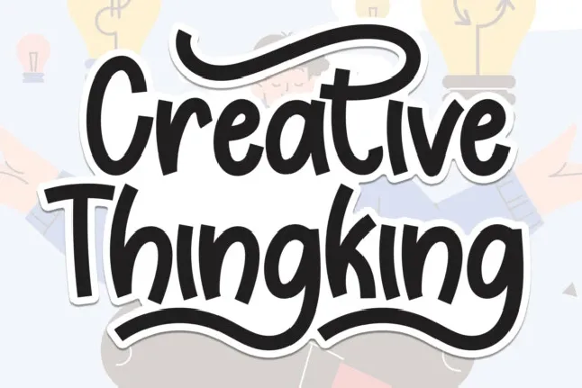 Creative Thingking Display font