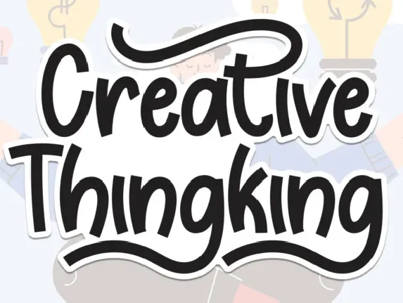 Creative Thingking Display font