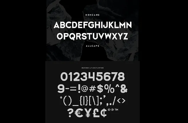 Monzane font