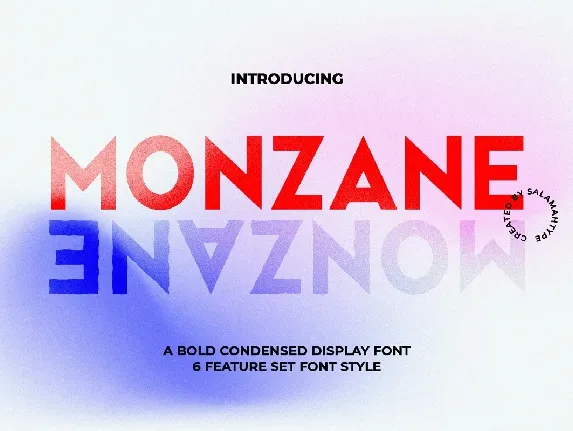 Monzane font