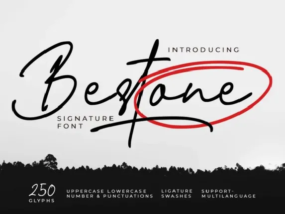 Bestone Signature font