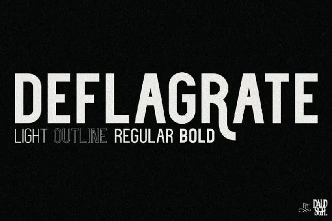 Deflagrate Family font