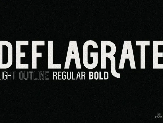 Deflagrate Family font