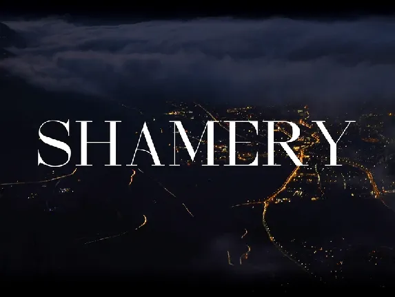 Shamery Typeface Free font