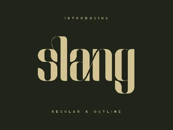 Slang font