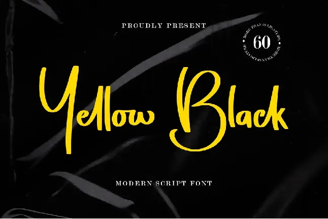 Yellow Black - Personal Use font