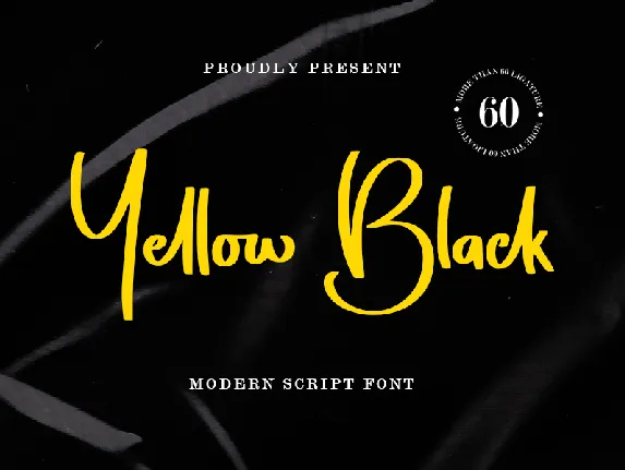 Yellow Black - Personal Use font