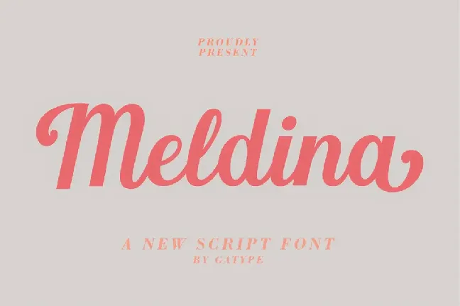 Meldina font