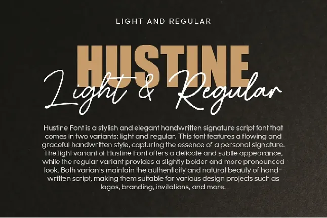 Hustine font