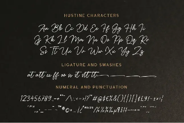 Hustine font