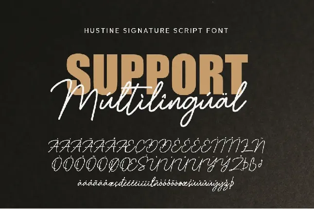 Hustine font