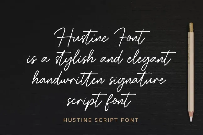 Hustine font