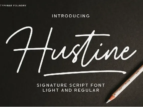 Hustine font