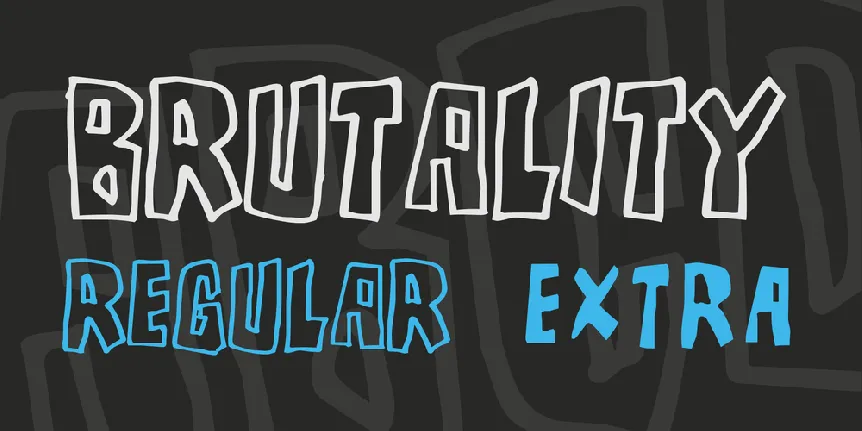 Brutality font