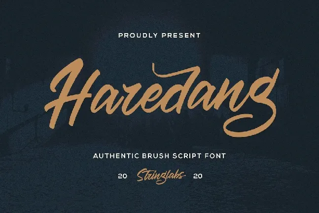 Haredang Bold Script font