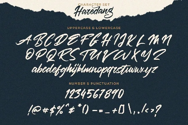 Haredang Bold Script font