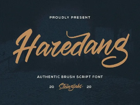 Haredang Bold Script font