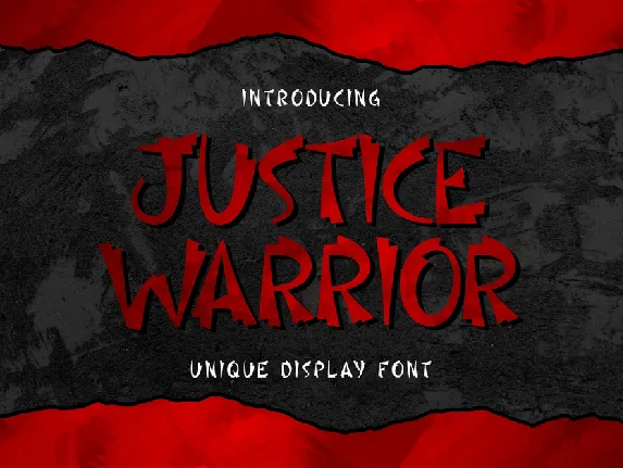 Justice Warrior font