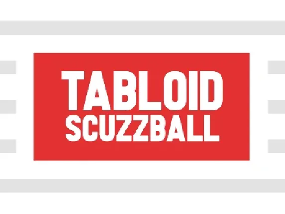 Tabloid Scuzzball font