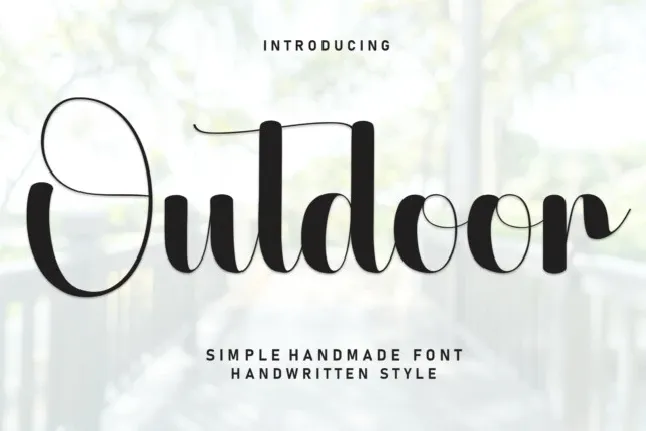 Outdoor Script Typeface font