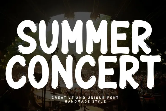 Summer Concert Display font