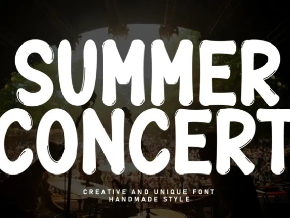 Summer Concert Display font