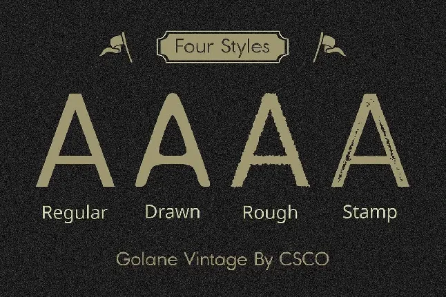 Golane Vintage font