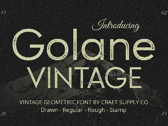 Golane Vintage font