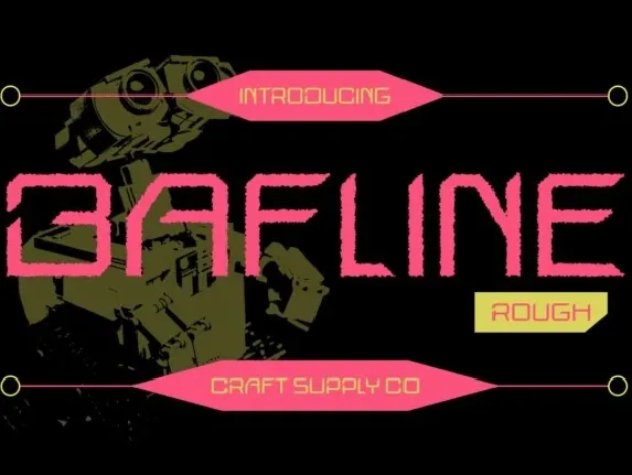 Bafline Rough font