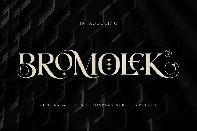 Bromolek font