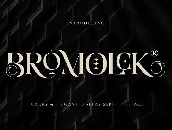 Bromolek font