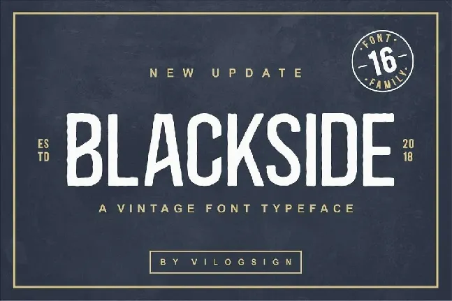 Blackside font