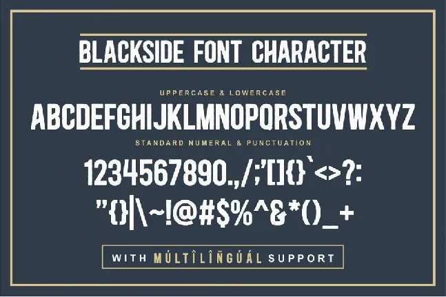 Blackside font