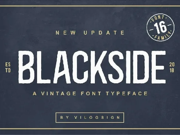 Blackside font