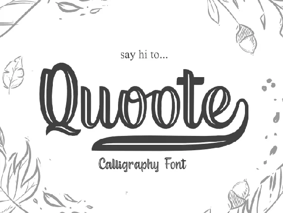 Quoote font