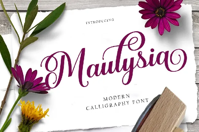 Maulysia font