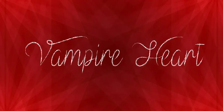 Vampire Heart font