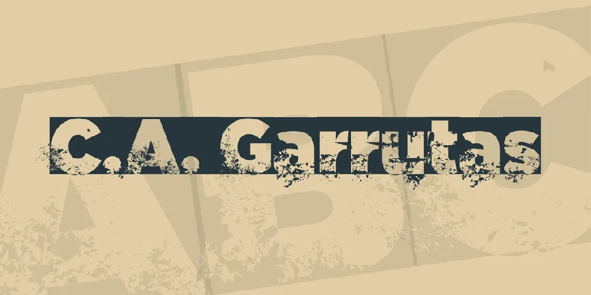 C.A. Garrutas font