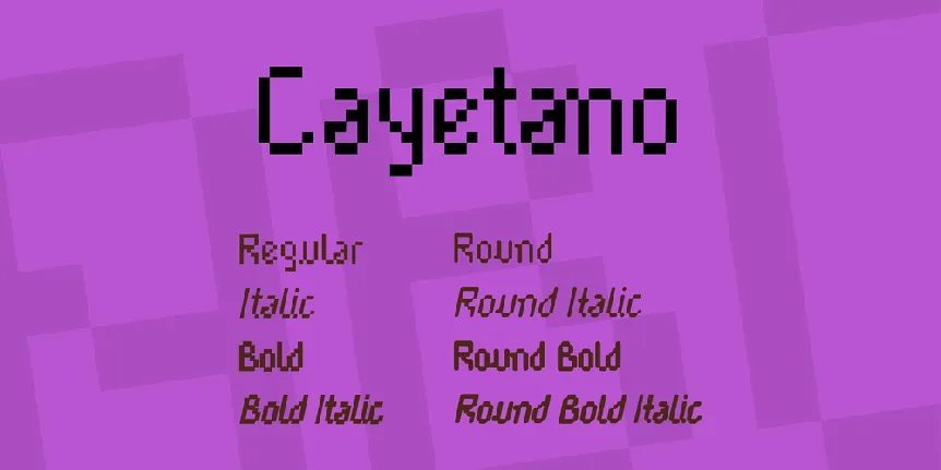 Cayetano font