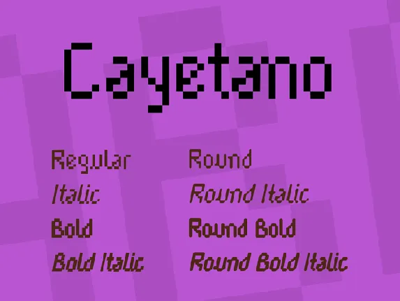 Cayetano font