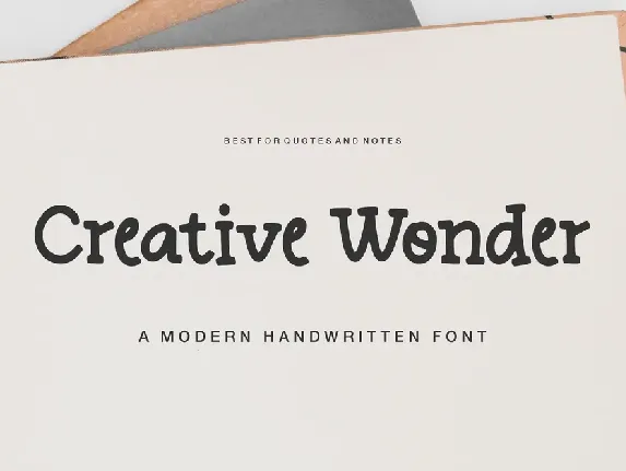 Creative Wonder font