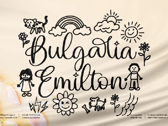 Bulgaria Emilton font