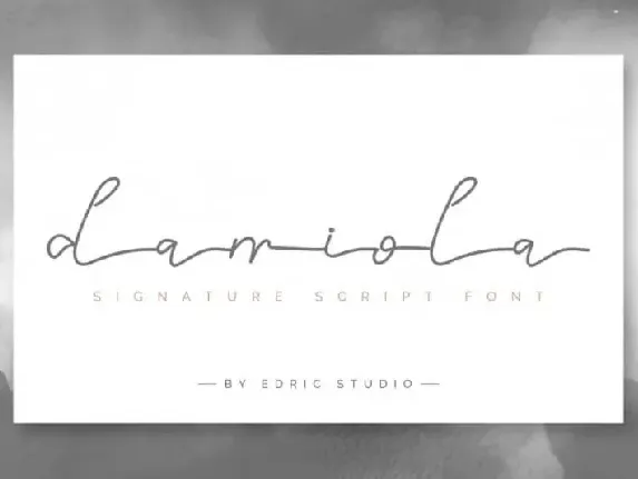 Damiola Handwriting font