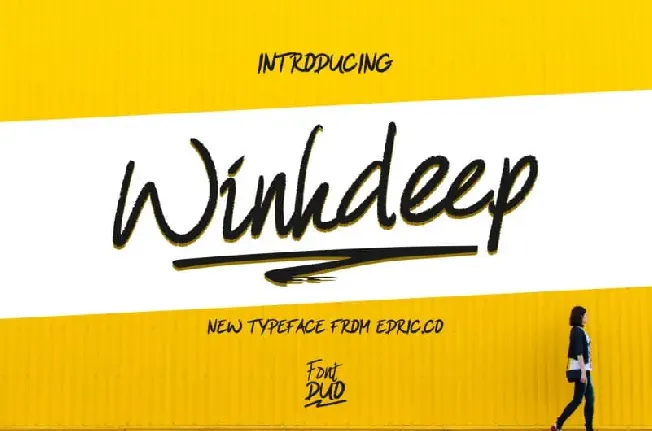 WinkDeep Script Duo font